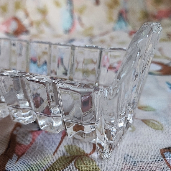 Crystal Cracker Tray Shell Design Clear Crystal Serving Dish Presentation - Picture 4 of 14